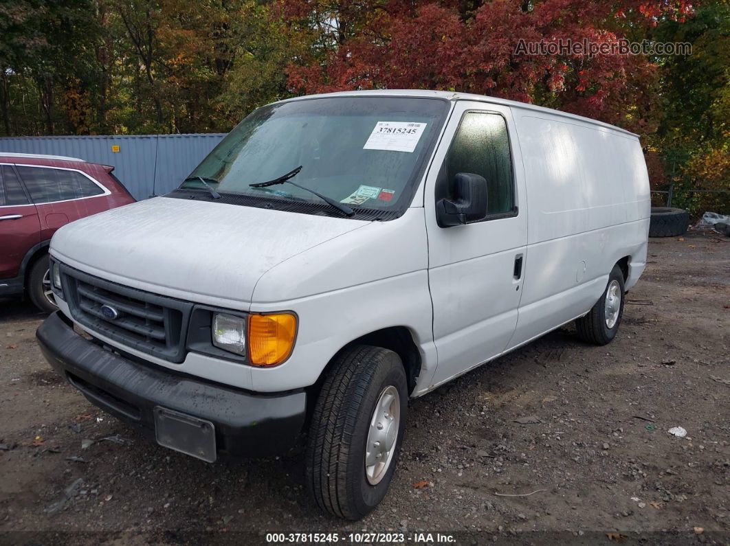 2007 Ford Econoline E350 Super Duty Van Белый vin: 1FTSE34L27DA02979