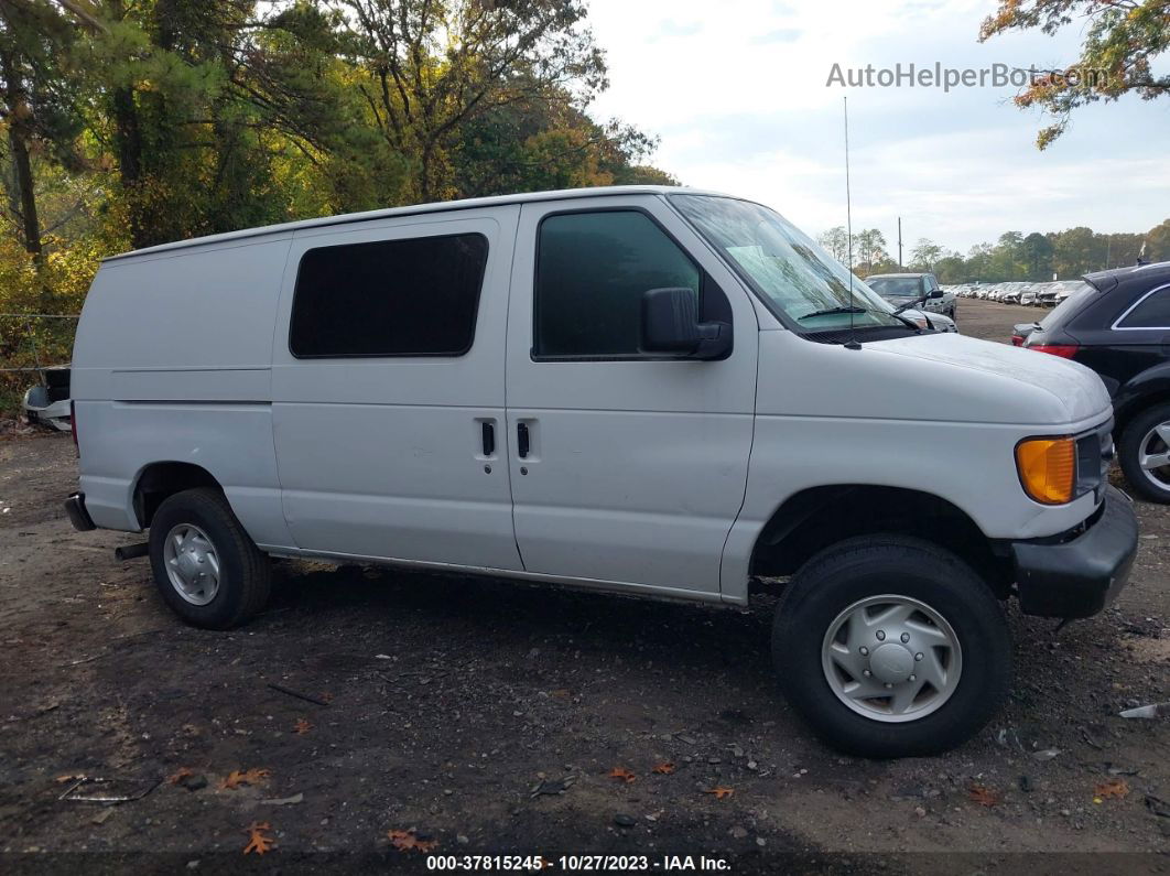 2007 Ford Econoline E350 Super Duty Van Белый vin: 1FTSE34L27DA02979