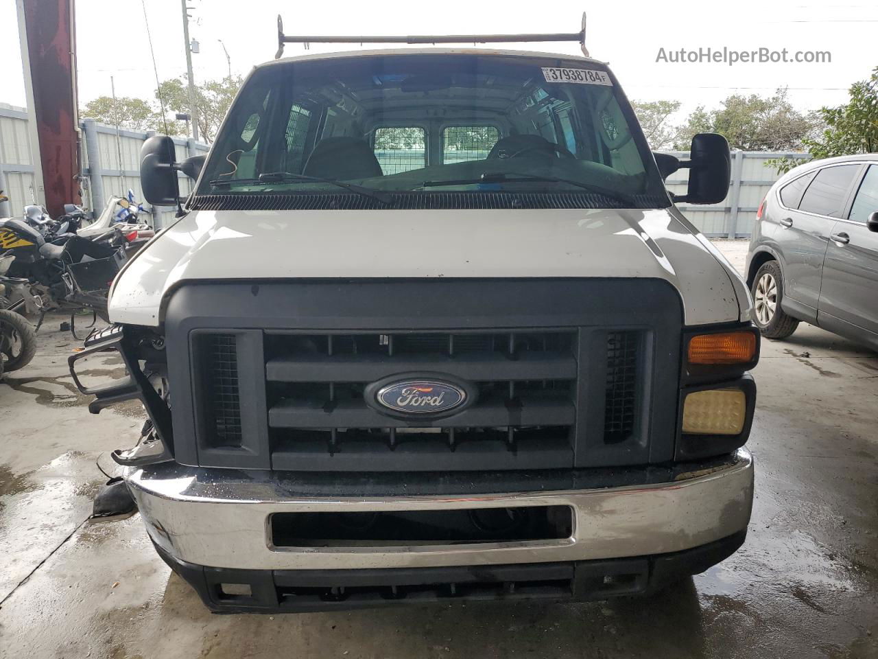 2008 Ford Econoline E350 Super Duty Van White vin: 1FTSE34L58DB41277