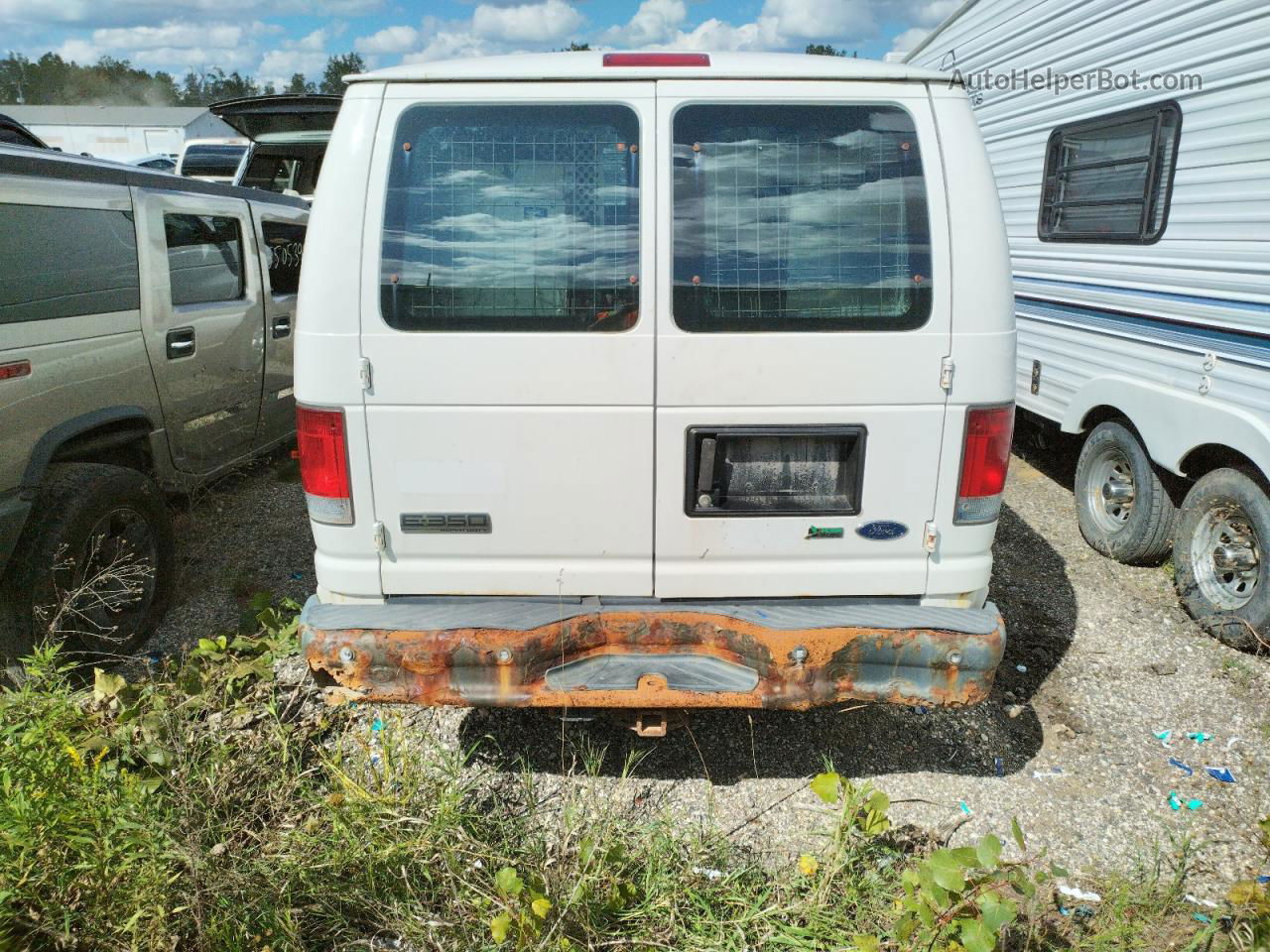 2010 Ford Econoline E350 Super Duty Van White vin: 1FTSE3EL0ADA57503