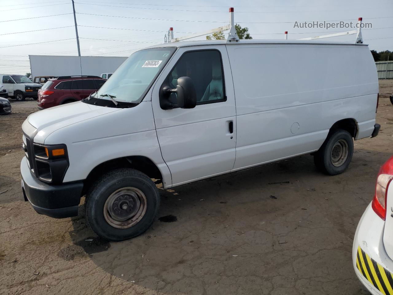 2010 Ford Econoline E350 Super Duty Van White vin: 1FTSE3EL1ADA66338