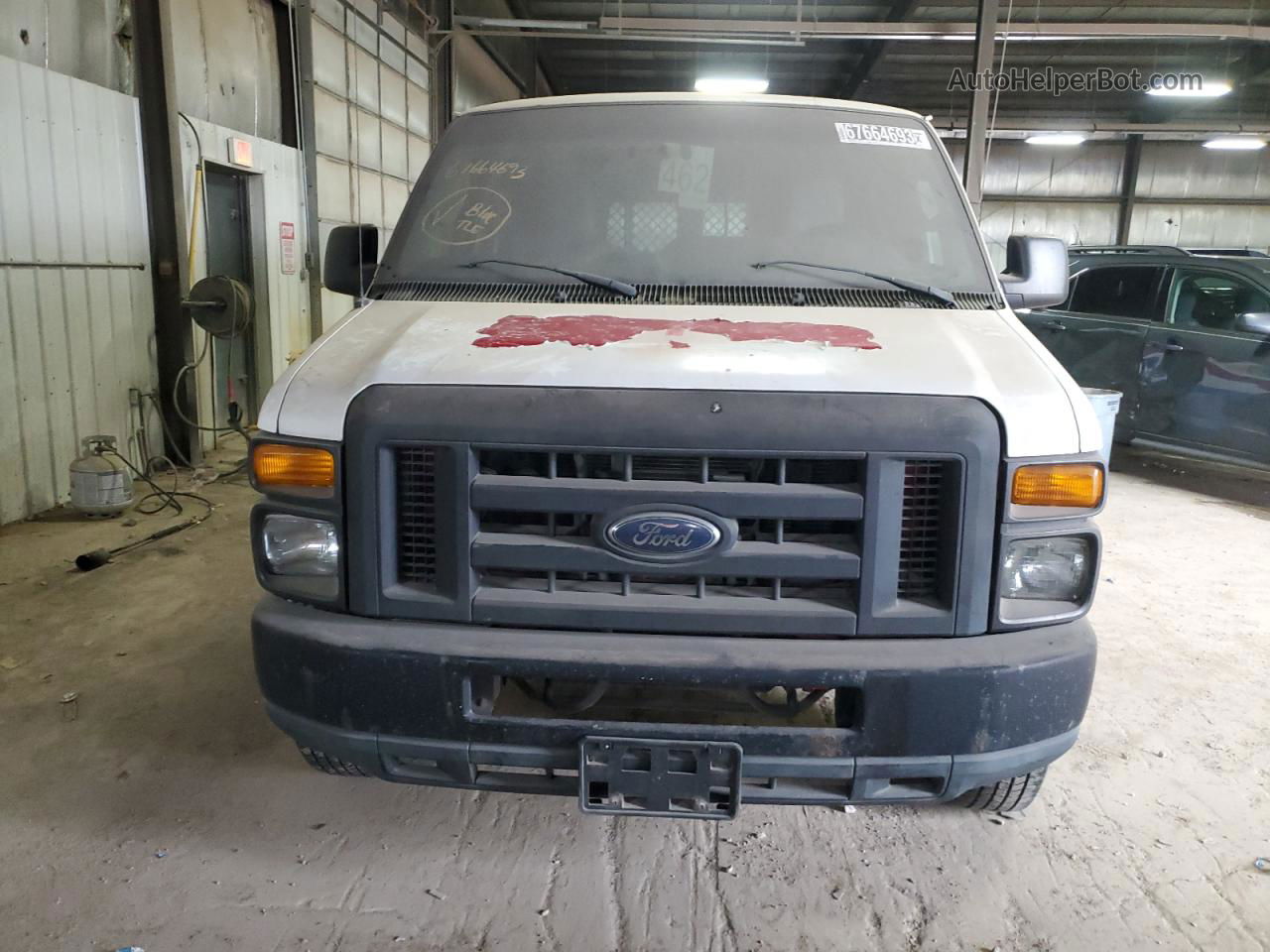 2010 Ford Econoline E350 Super Duty Van White vin: 1FTSE3EL3ADA63439