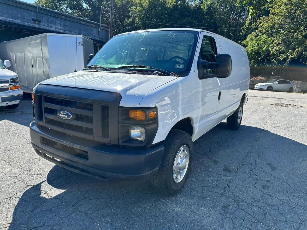 2012 Ford Econoline E350 Super Duty Van White vin: 1FTSE3EL4CDB35784