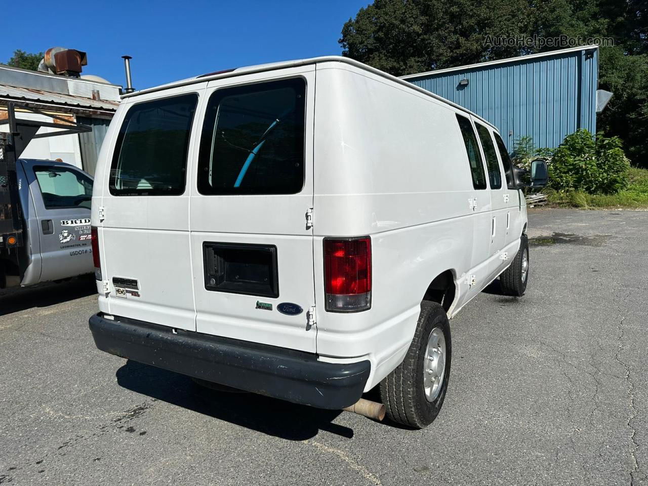 2012 Ford Econoline E350 Super Duty Van White vin: 1FTSE3EL4CDB35784