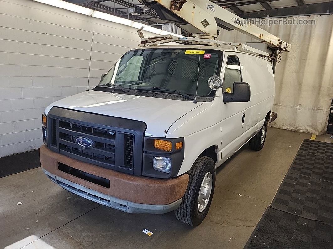 2010 Ford Econoline E350 Super Duty Van White vin: 1FTSE3EL8ADA99773