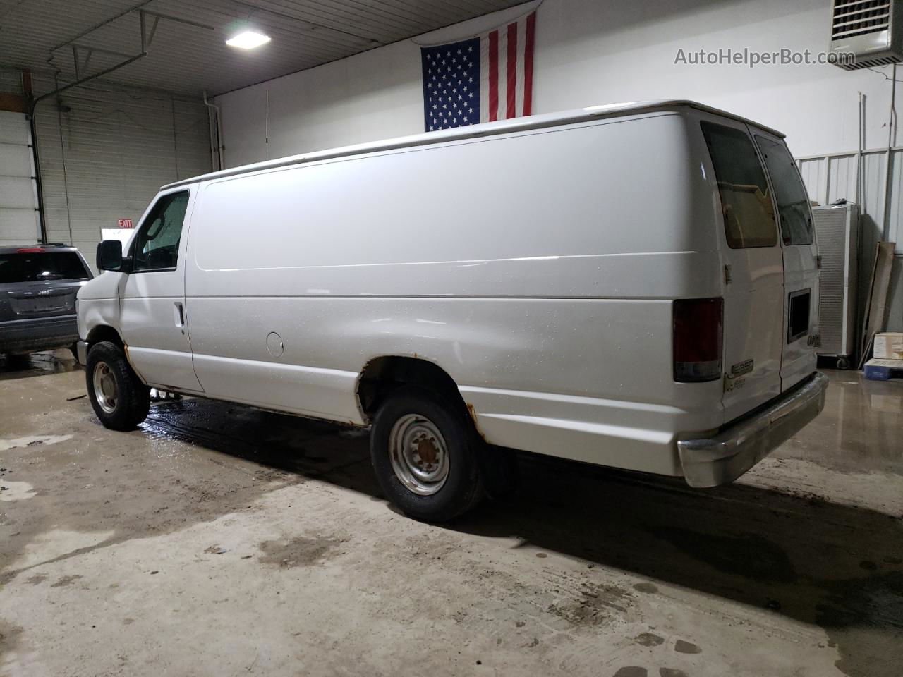 2008 Ford Econoline E350 Super Duty Van White vin: 1FTSS34L08DA31228