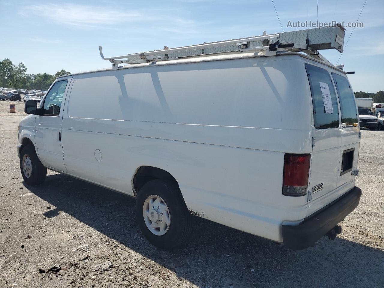 2008 Ford Econoline E350 Super Duty Van White vin: 1FTSS34P08DA60344