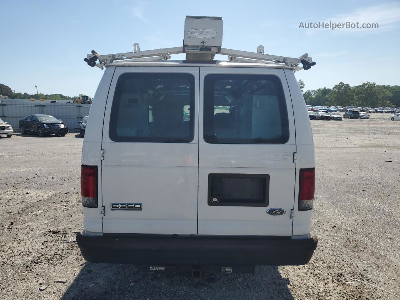 2008 Ford Econoline E350 Super Duty Van White vin: 1FTSS34P08DA60344