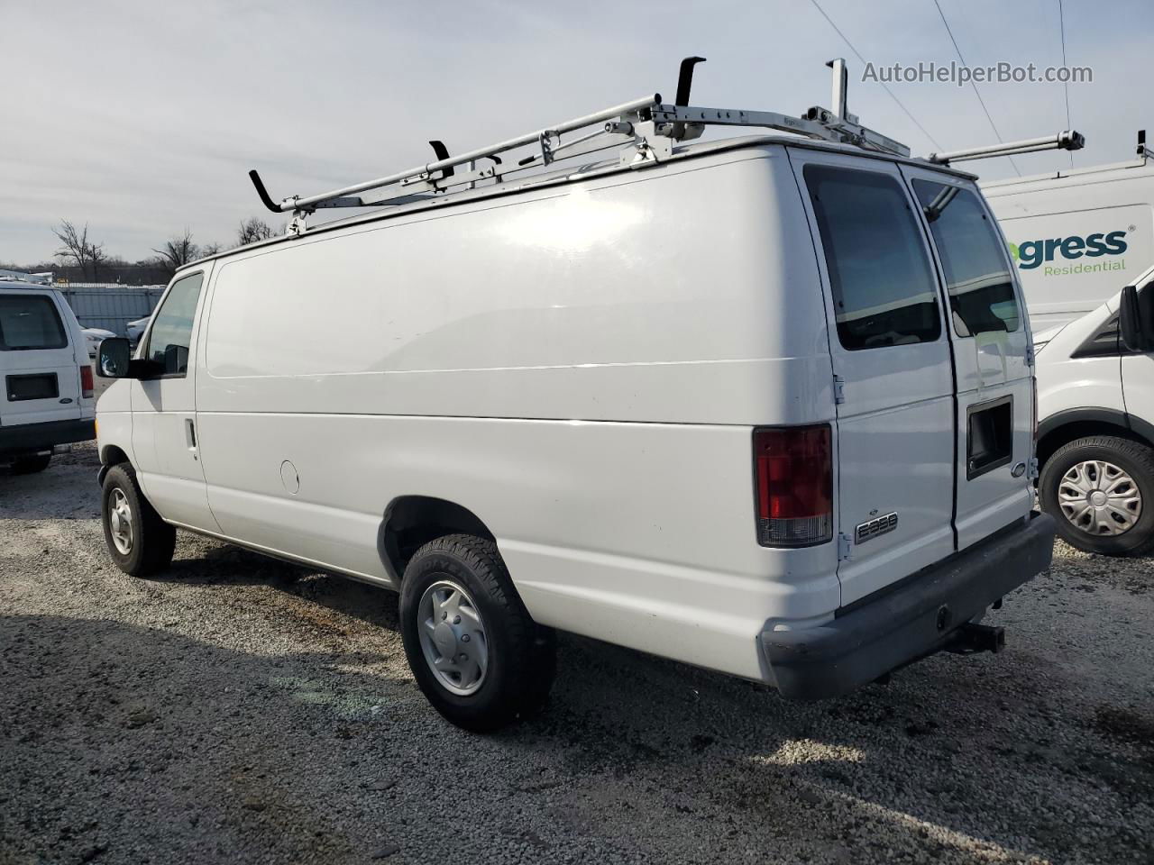 2007 Ford Econoline E350 Super Duty Van White vin: 1FTSS34P97DA26000