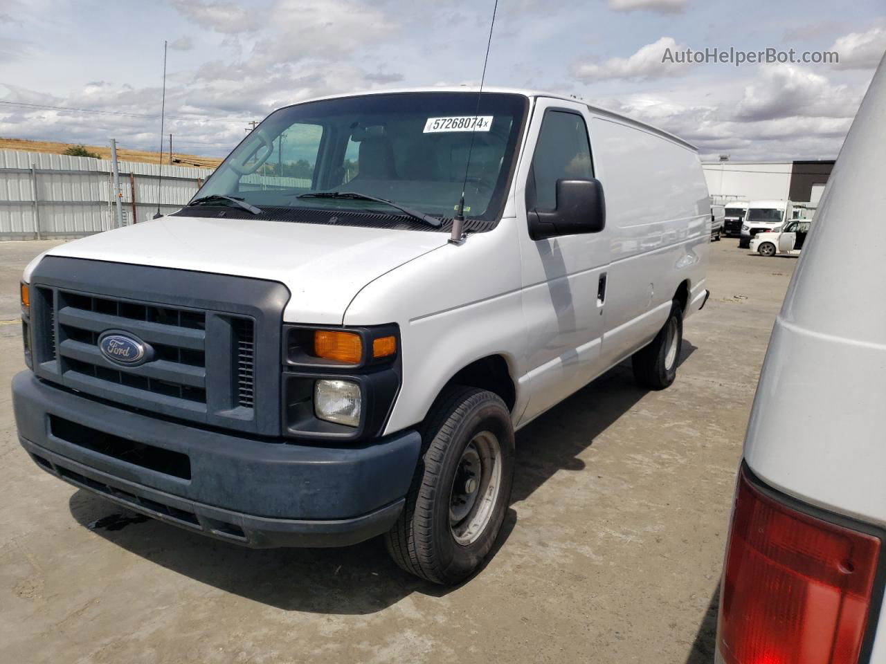 2011 Ford Econoline E250 Van White vin: 1FTSS3EL3DDA74289