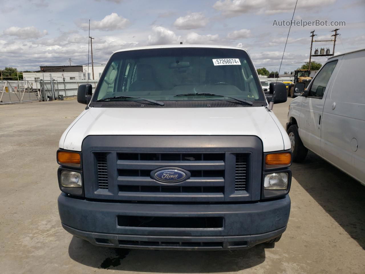 2011 Ford Econoline E250 Van White vin: 1FTSS3EL3DDA74289