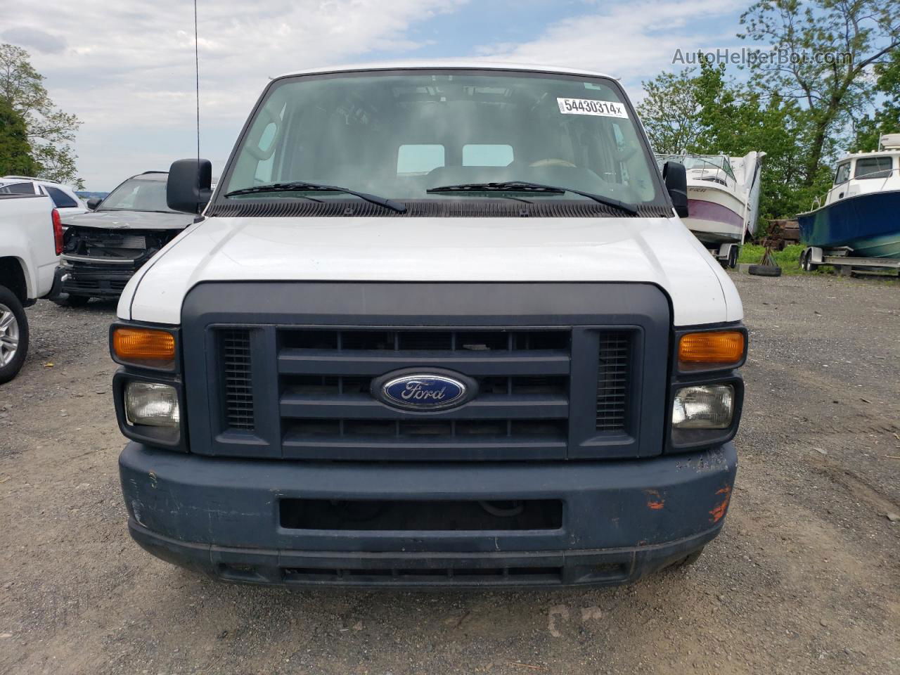 2013 Ford Econoline E350 Super Duty Van White vin: 1FTSS3EL4DDA17390