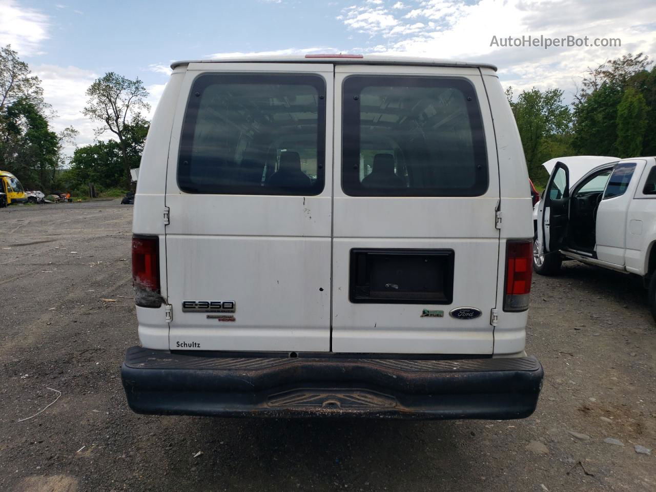 2013 Ford Econoline E350 Super Duty Van White vin: 1FTSS3EL4DDA17390