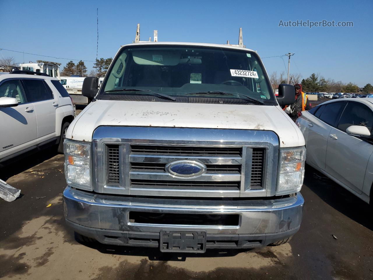 2012 Ford Econoline E350 Super Duty Van White vin: 1FTSS3EL5CDA94767