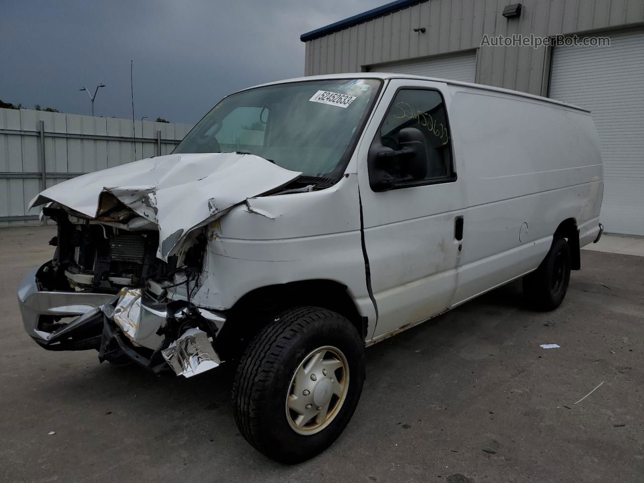 2013 Ford Econoline E350 Super Duty Van White vin: 1FTSS3EL5DDA41424