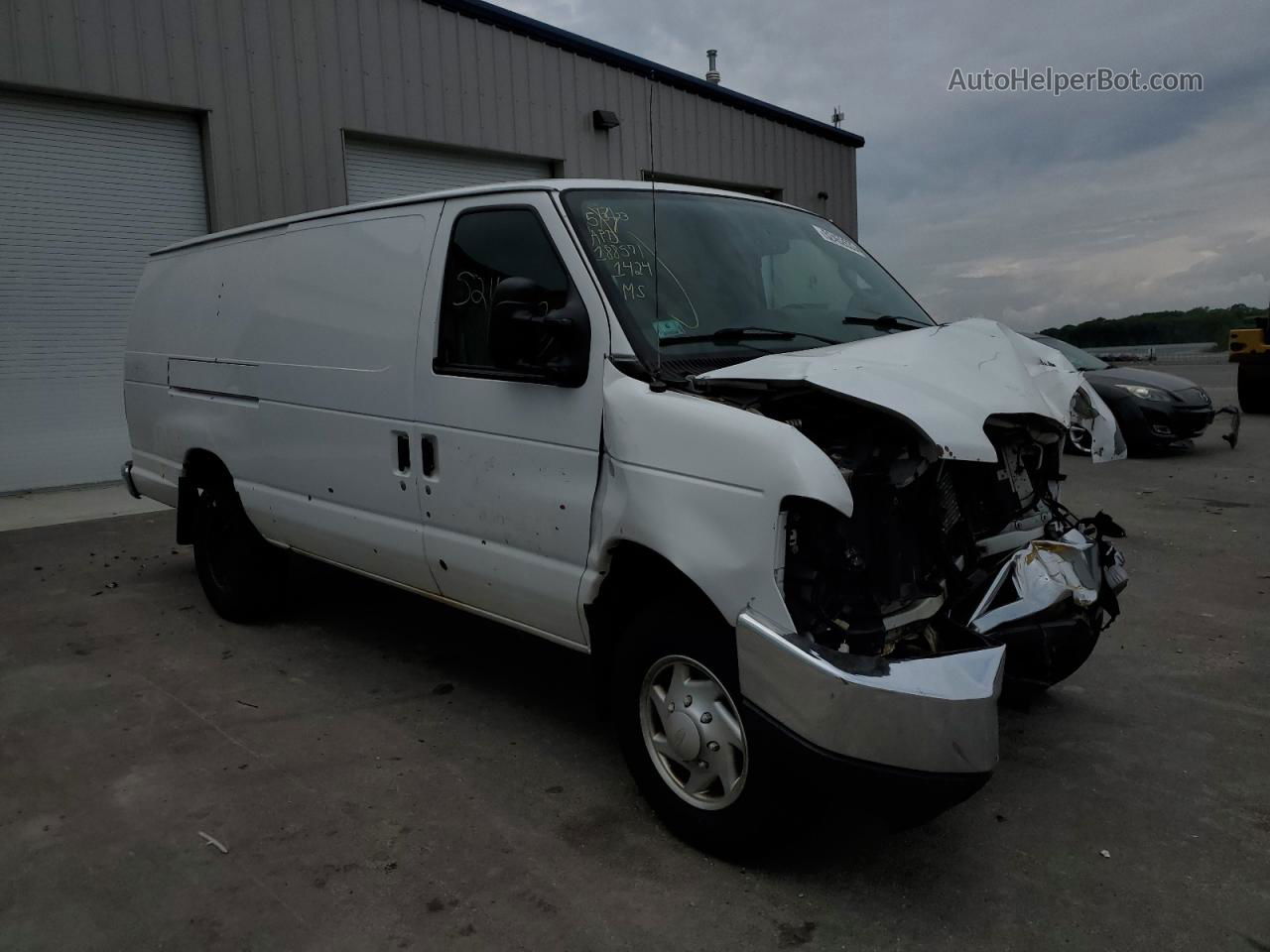 2013 Ford Econoline E350 Super Duty Van White vin: 1FTSS3EL5DDA41424