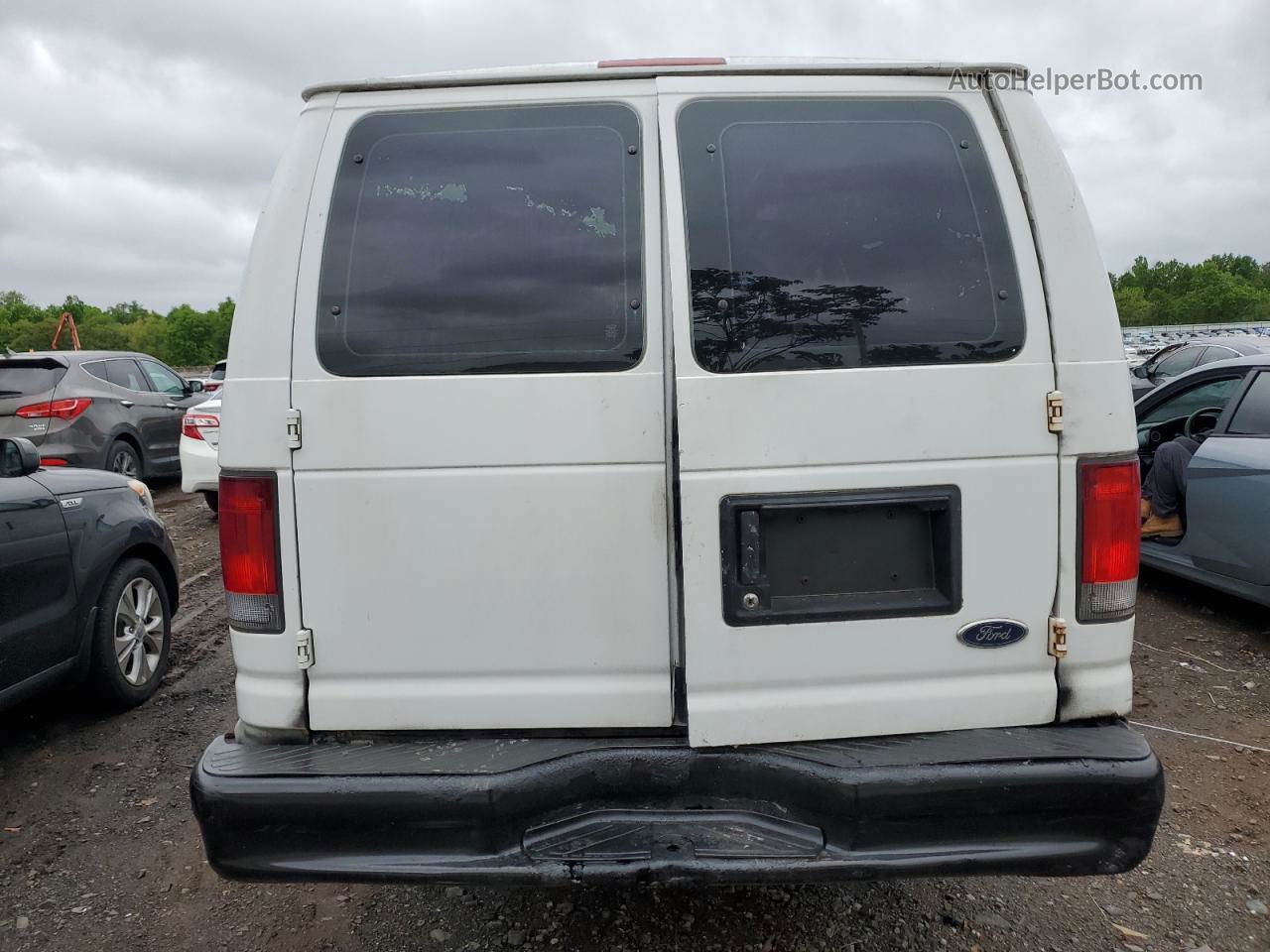 2010 Ford Econoline E350 Super Duty Van White vin: 1FTSS3EL8ADA58861