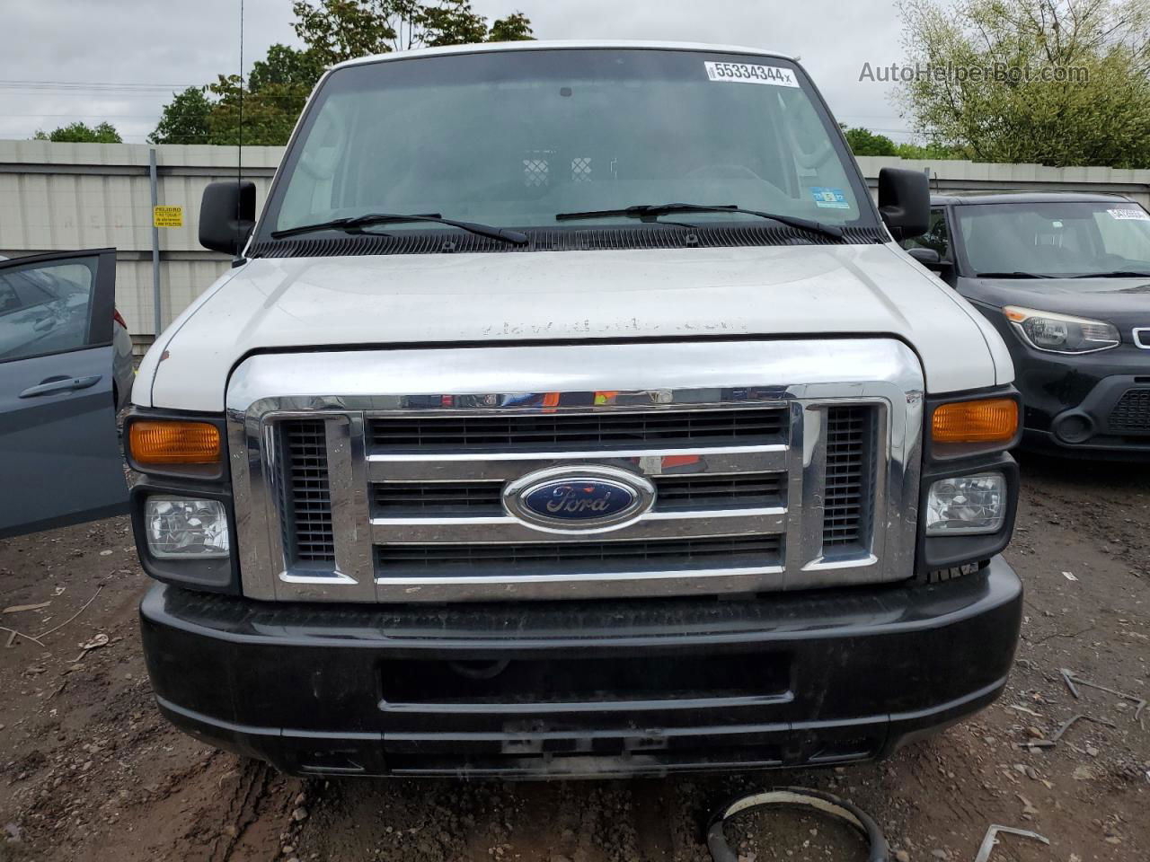 2010 Ford Econoline E350 Super Duty Van White vin: 1FTSS3EL8ADA58861