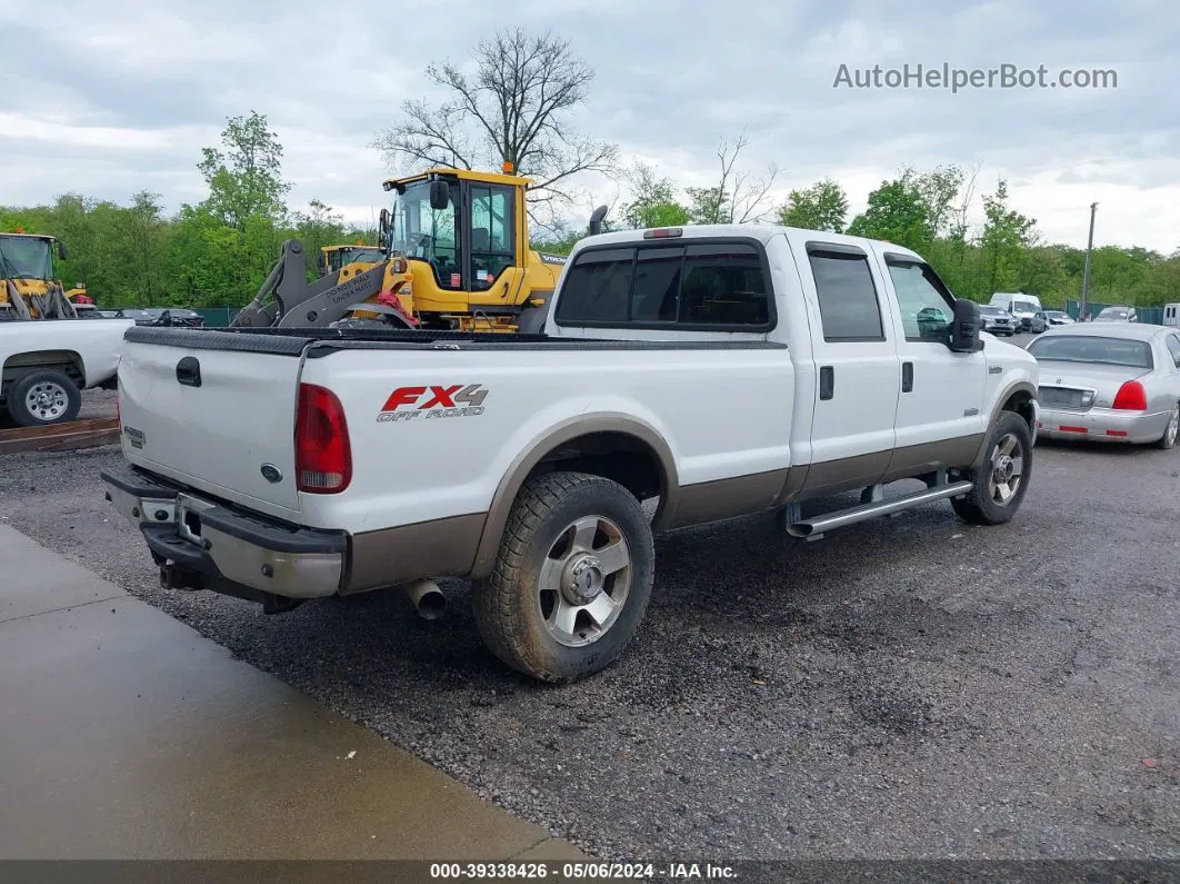 2007 Ford F-250 Lariat/xl/xlt White vin: 1FTSW21P27EA38955