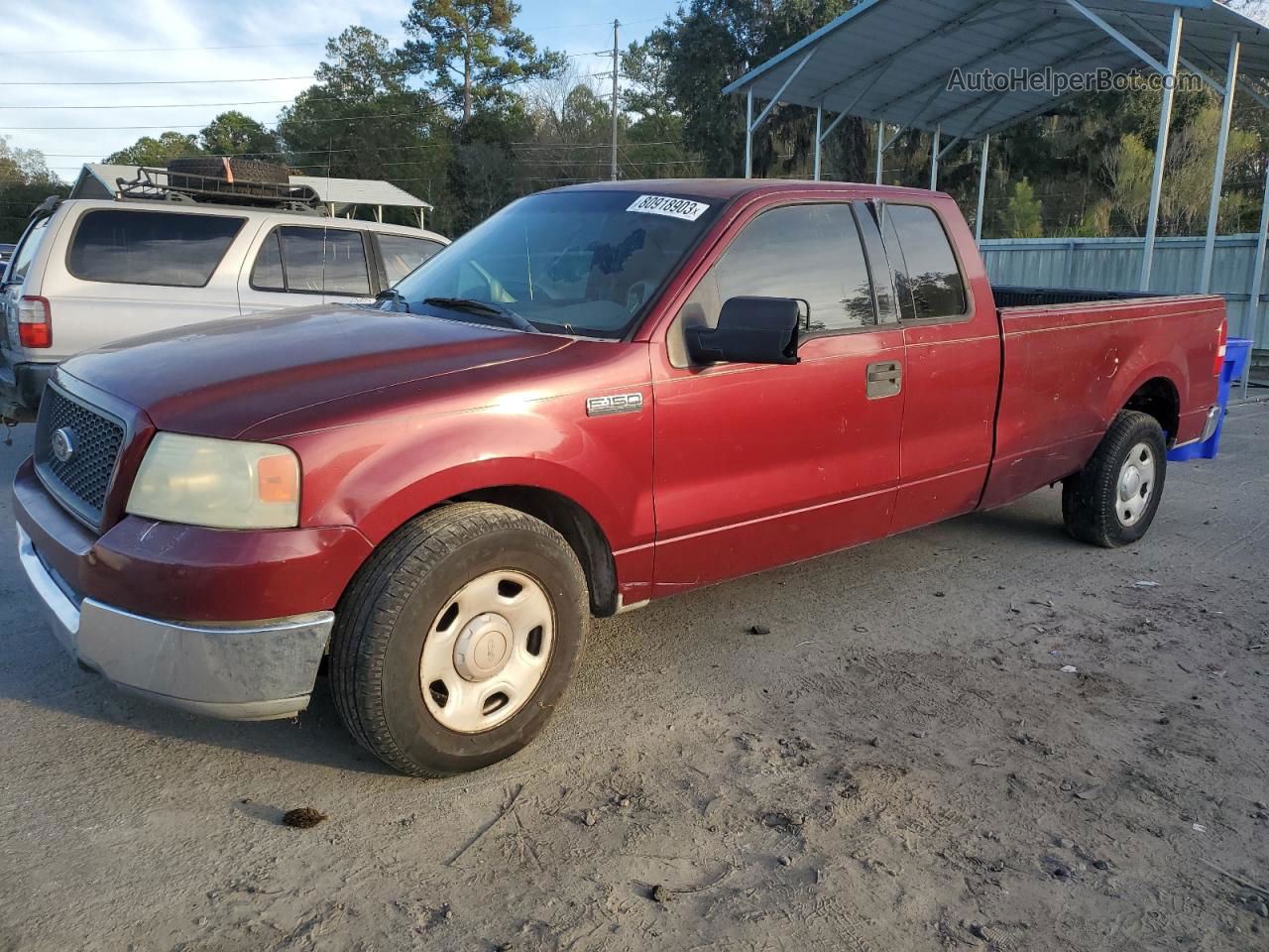 2004 Ford F150  Burgundy vin: 1FTVX12514NB35268