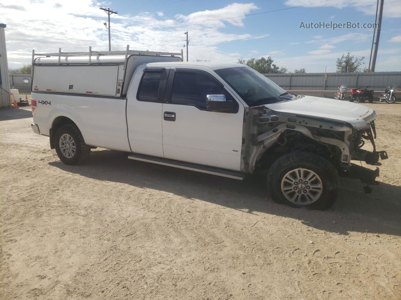 2011 Ford F150 Super Cab White vin: 1FTVX1EFXBKD92545