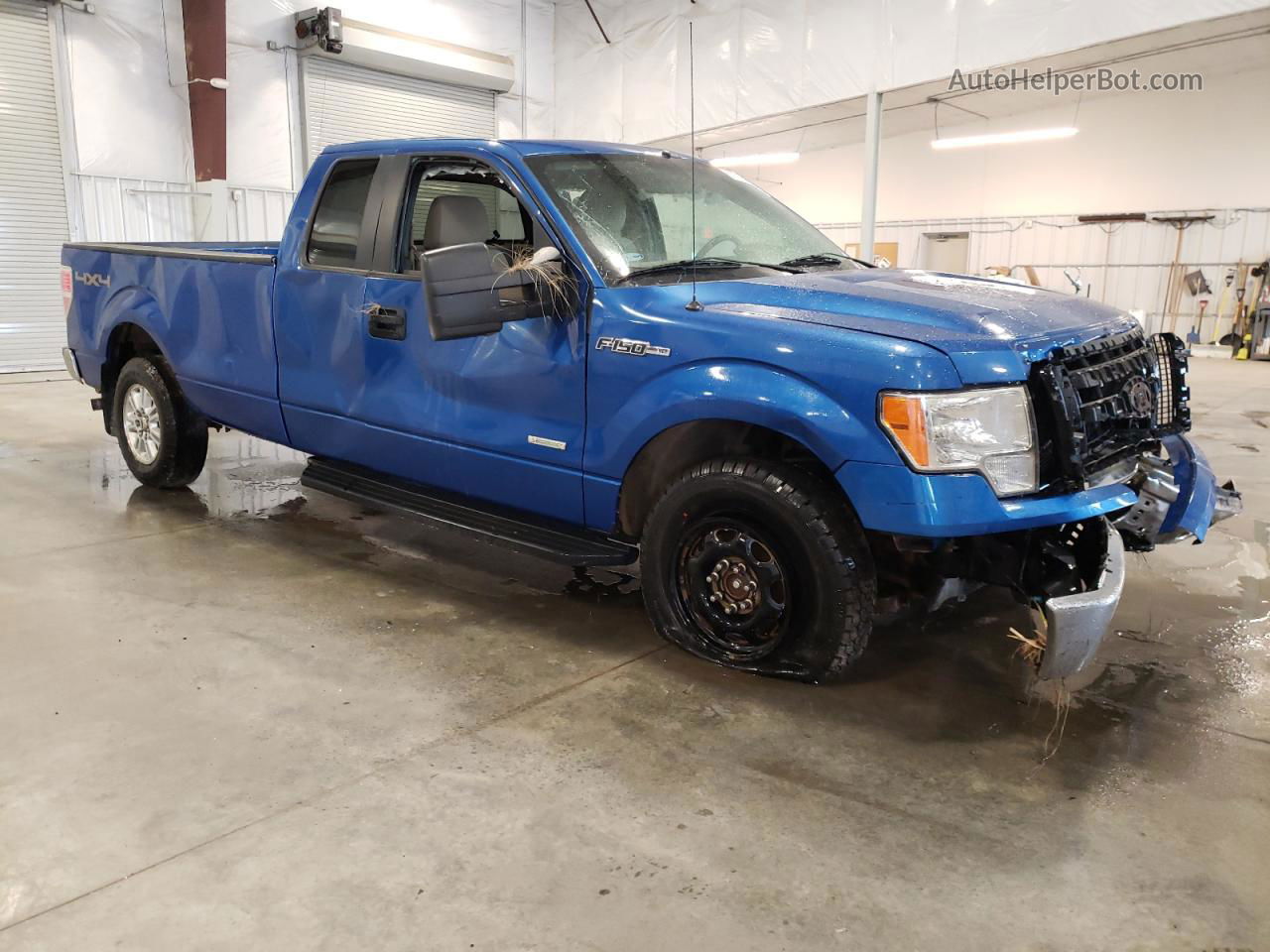 2011 Ford F150 Super Cab Синий vin: 1FTVX1ET2BKD51610