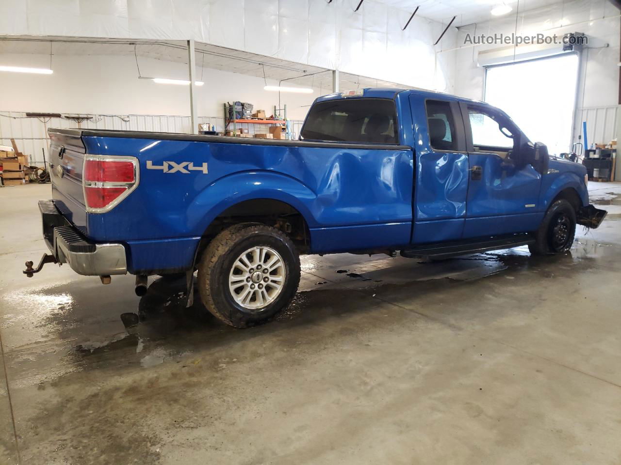 2011 Ford F150 Super Cab Blue vin: 1FTVX1ET2BKD51610