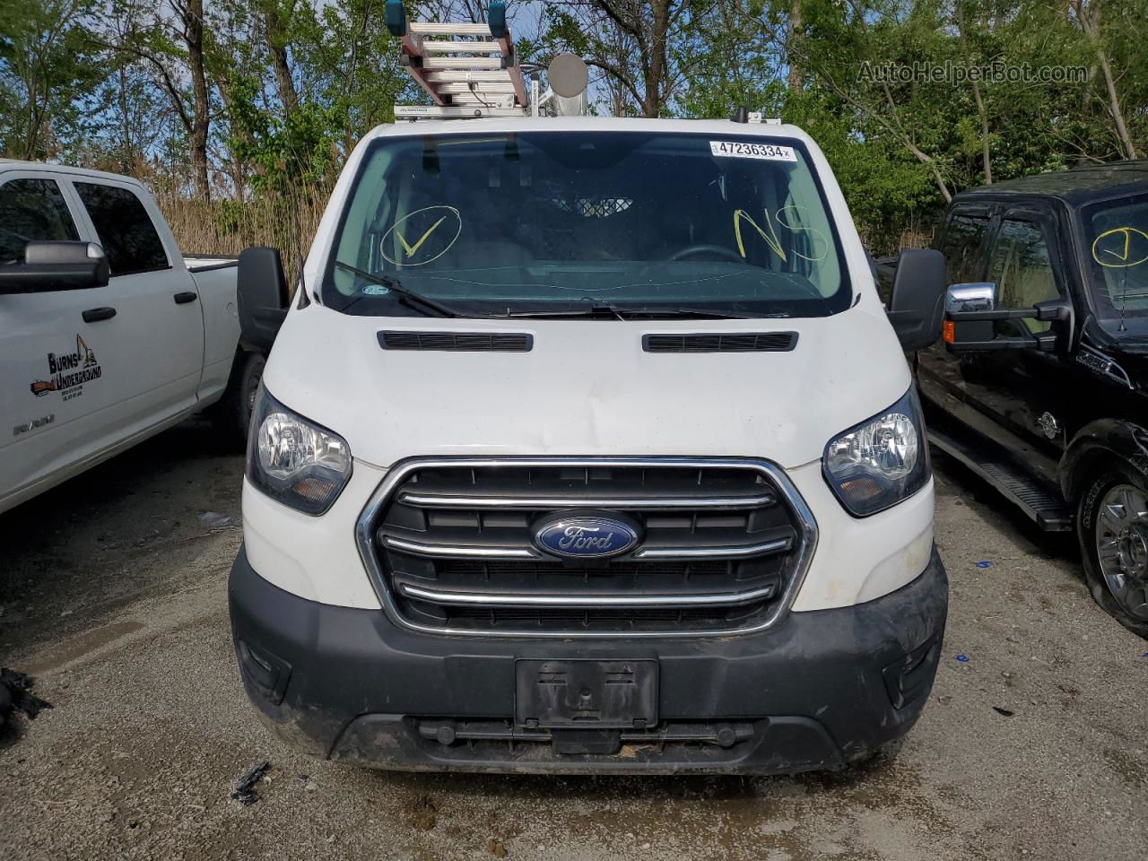 2020 Ford Transit T-150 White vin: 1FTYE1Y84LKA46833