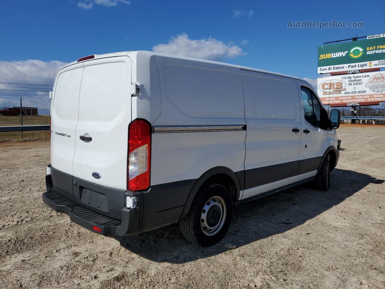 2018 Ford Transit T-150 White vin: 1FTYE1YM9JKB55329