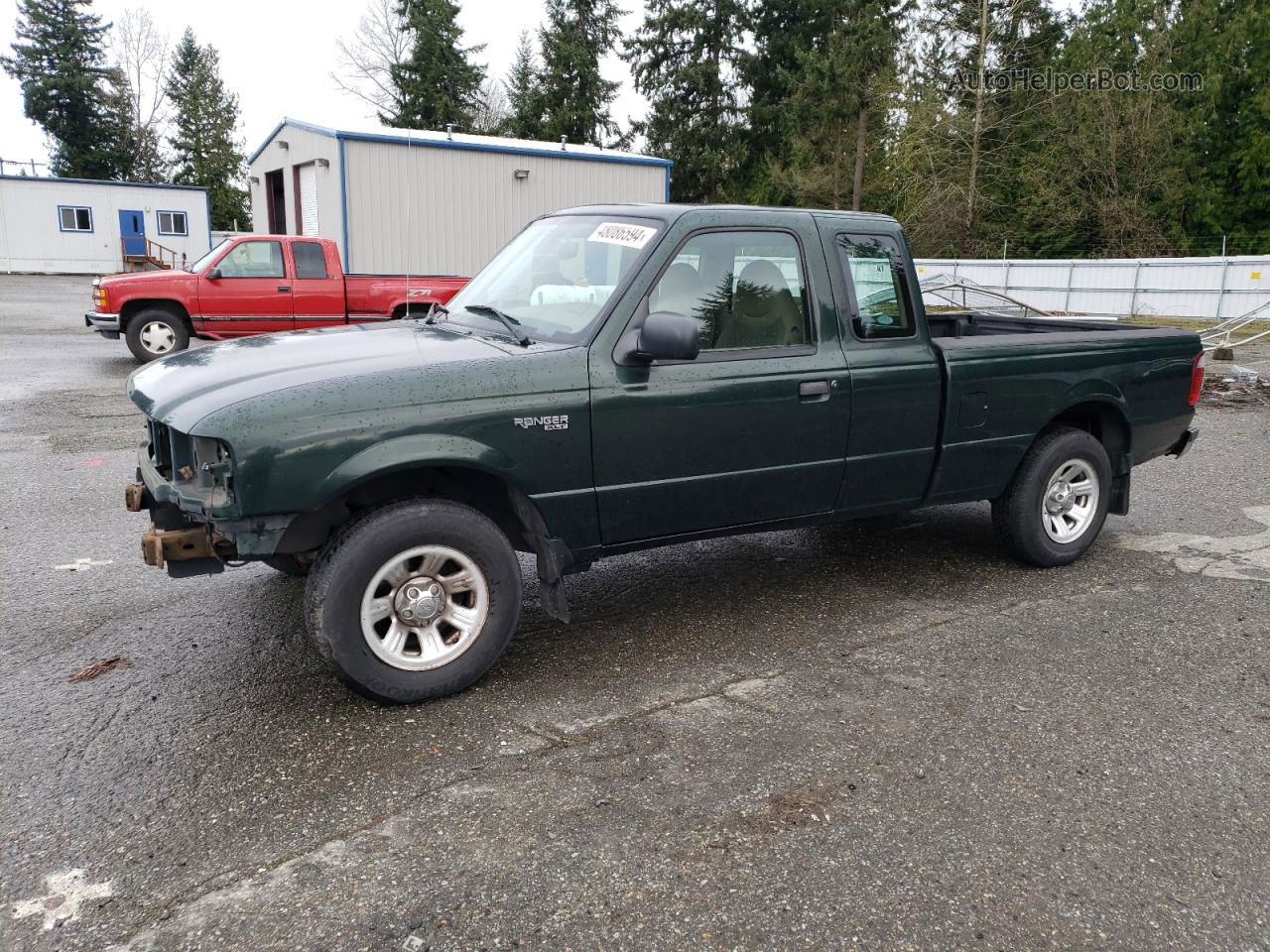 2001 Ford Ranger Super Cab Green vin: 1FTYR14U21PB01786