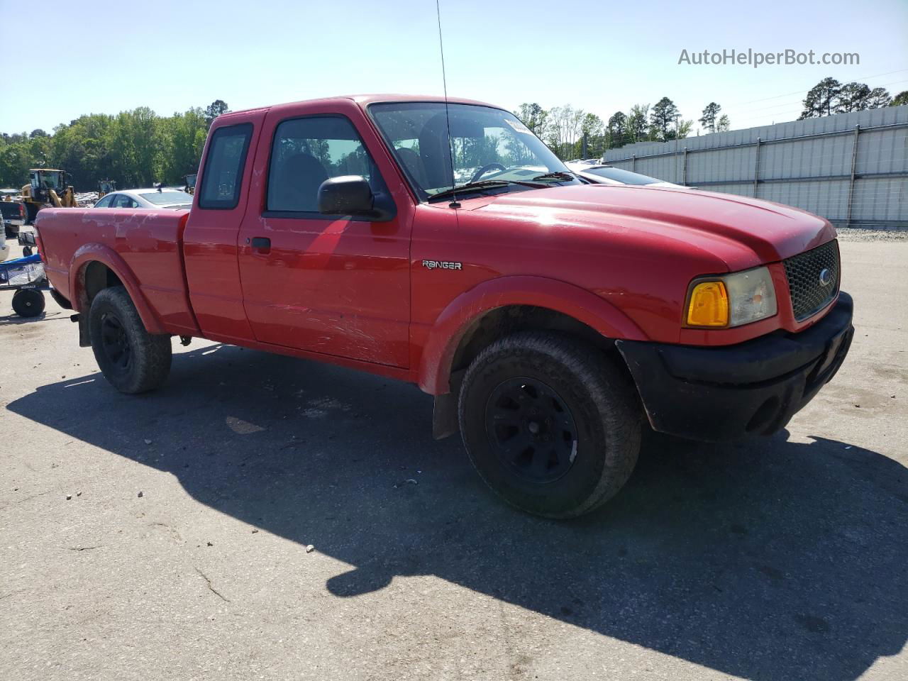 2001 Ford Ranger Super Cab Red vin: 1FTYR14U41PB02096