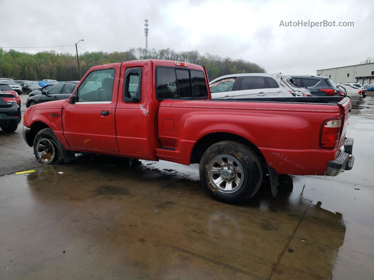 2001 Ford Ranger Super Cab Red vin: 1FTYR14U61TA58920