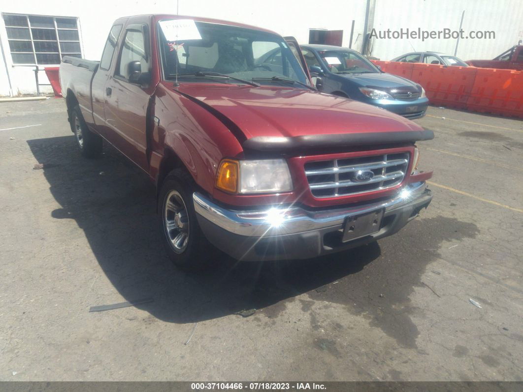 2001 Ford Ranger Xl/xlt Red vin: 1FTYR14U91PA79298