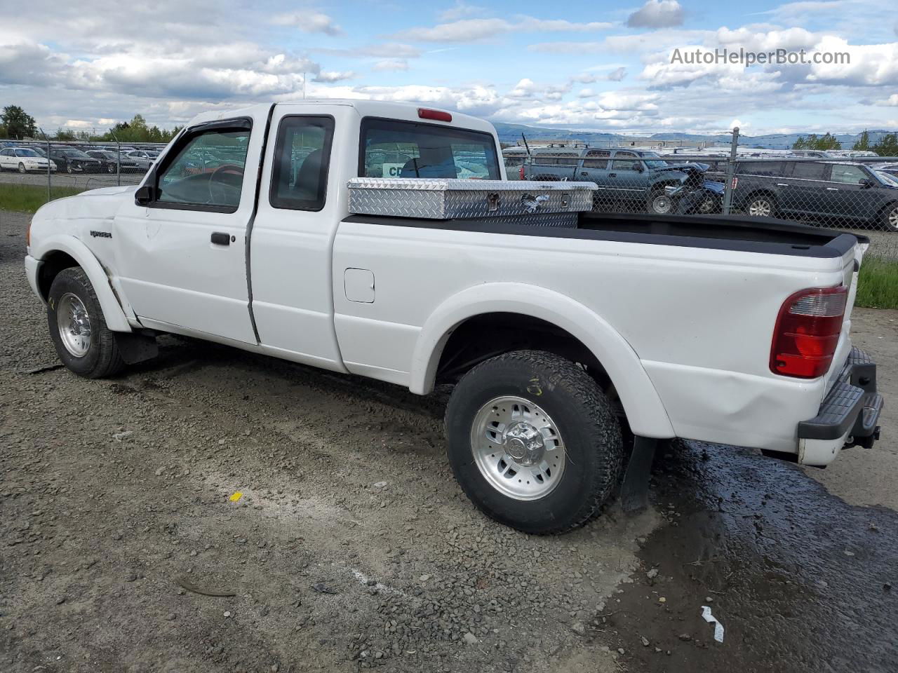 2001 Ford Ranger Super Cab White vin: 1FTYR14V21PB23117