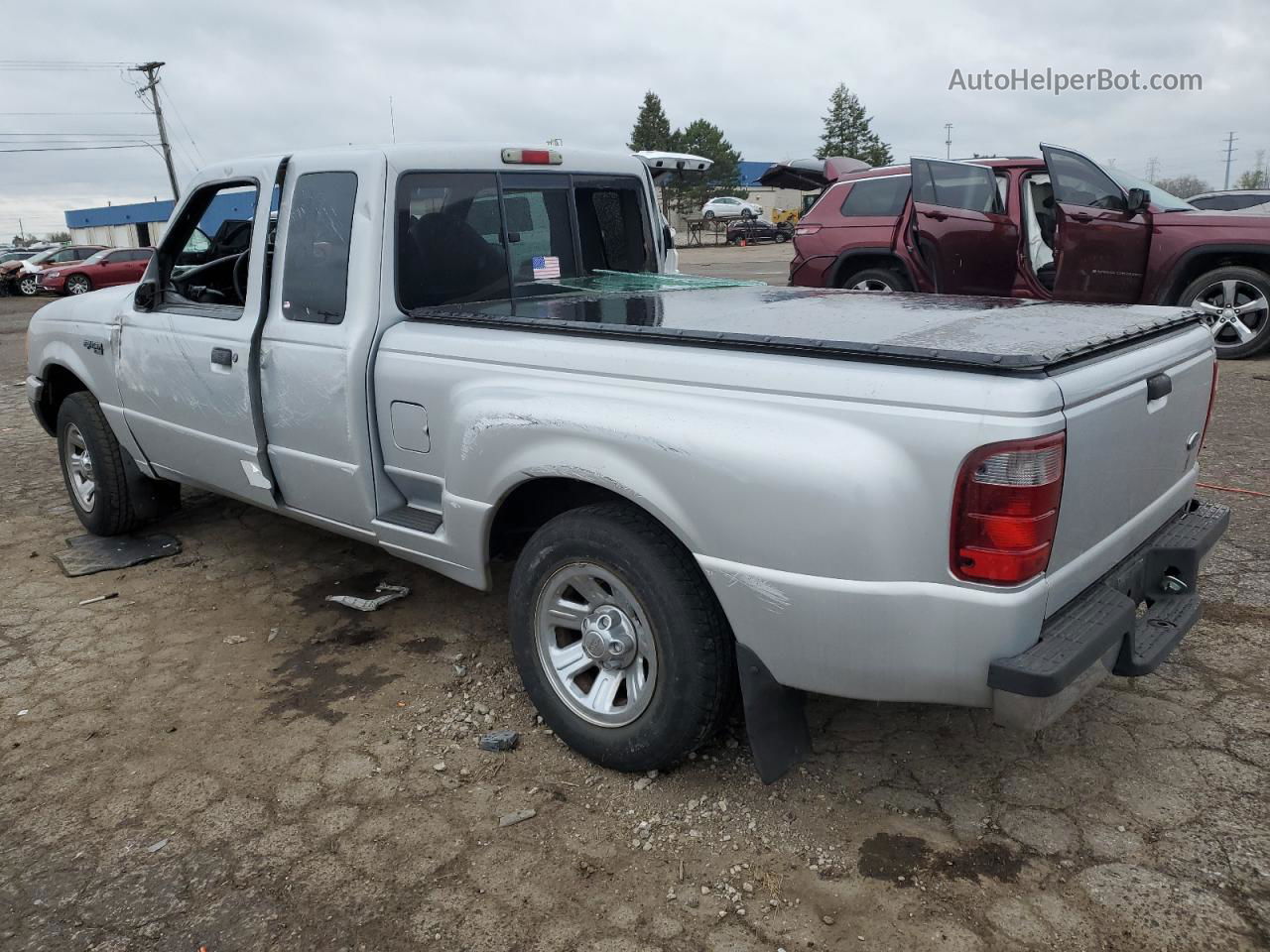 2001 Ford Ranger Super Cab Silver vin: 1FTYR14V31TA79605