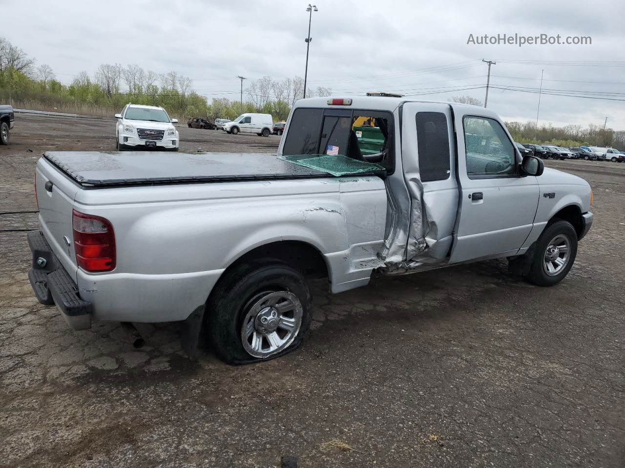 2001 Ford Ranger Super Cab Silver vin: 1FTYR14V31TA79605