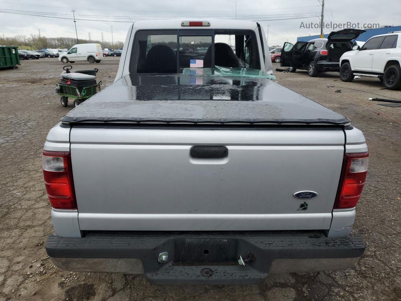 2001 Ford Ranger Super Cab Silver vin: 1FTYR14V31TA79605