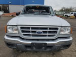 2001 Ford Ranger Super Cab Silver vin: 1FTYR14V31TA79605