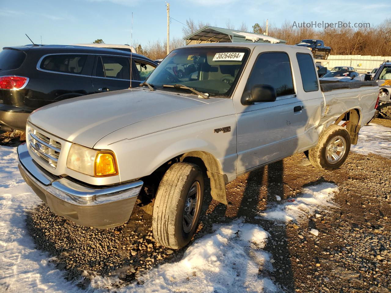 2001 Ford Ranger Super Cab Gray vin: 1FTYR14V31TA99093