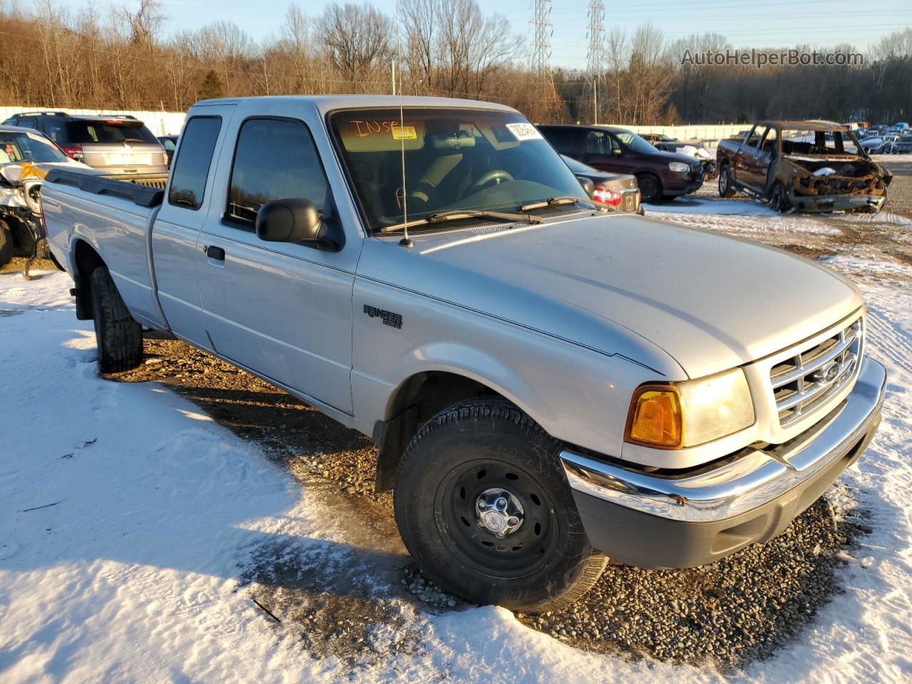 2001 Ford Ranger Super Cab Gray vin: 1FTYR14V31TA99093