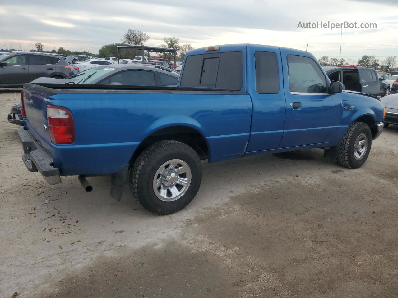 2001 Ford Ranger Super Cab Blue vin: 1FTYR14V61PB11052