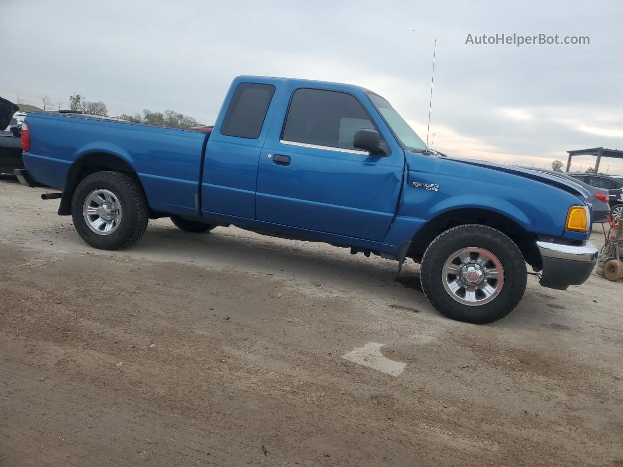 2001 Ford Ranger Super Cab Blue vin: 1FTYR14V61PB11052