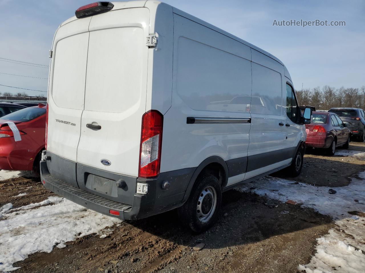 2018 Ford Transit T-250 White vin: 1FTYR2CM9JKA12723