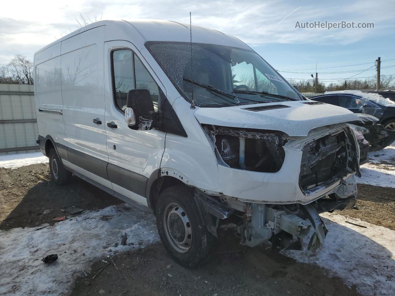 2018 Ford Transit T-250 White vin: 1FTYR2CM9JKA12723