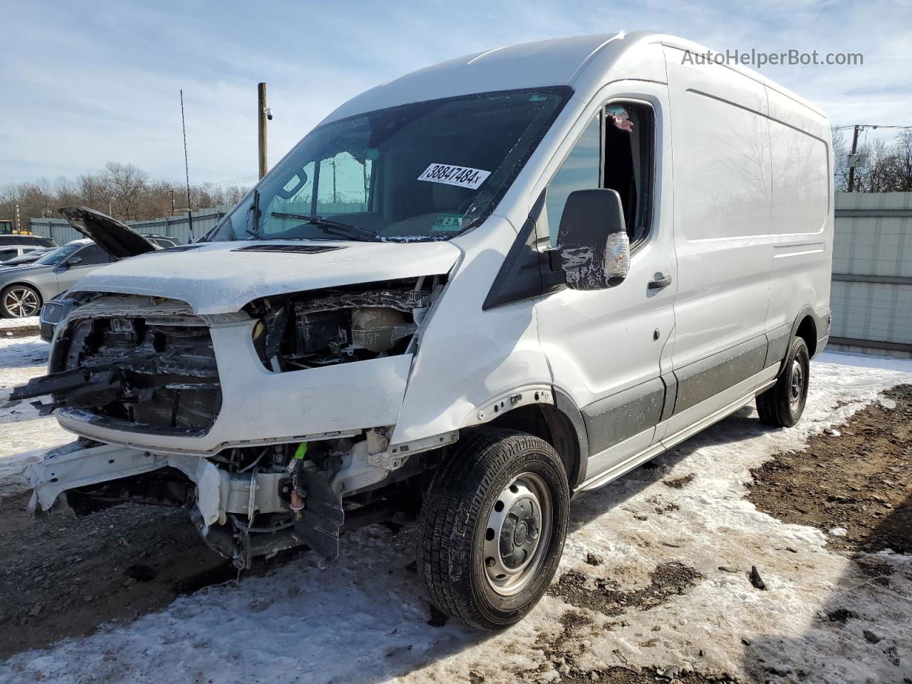 2018 Ford Transit T-250 White vin: 1FTYR2CM9JKA12723