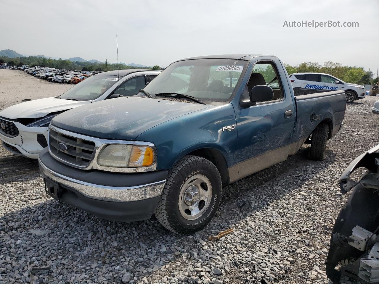 2001 Ford F150  Green vin: 1FTZF17211NB27315