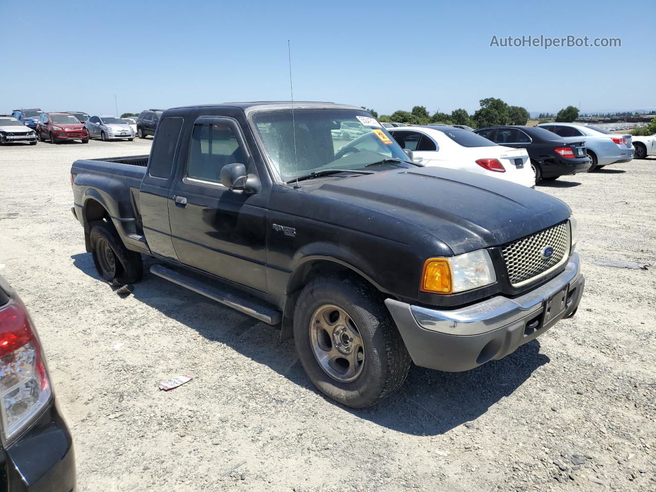 2001 Ford Ranger Super Cab Black vin: 1FTZR15E01TA37542