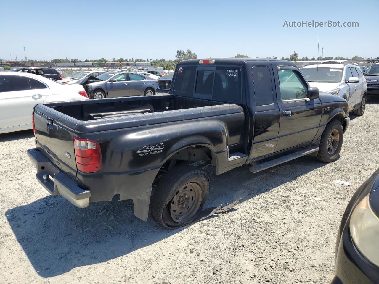 2001 Ford Ranger Super Cab Black vin: 1FTZR15E01TA37542