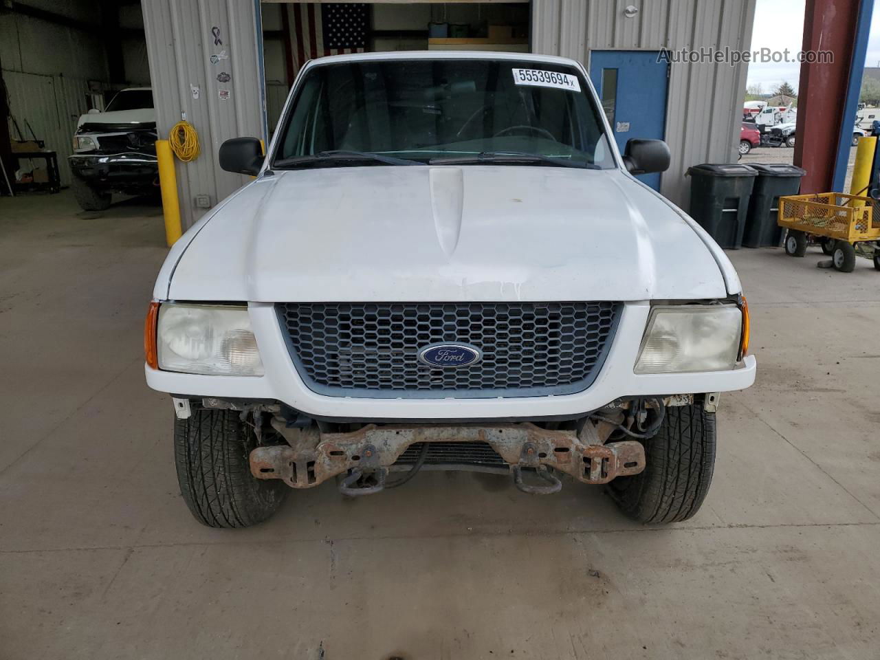 2001 Ford Ranger Super Cab White vin: 1FTZR15E51PB68894