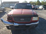 2001 Ford Ranger Super Cab Maroon vin: 1FTZR15E51TA04195